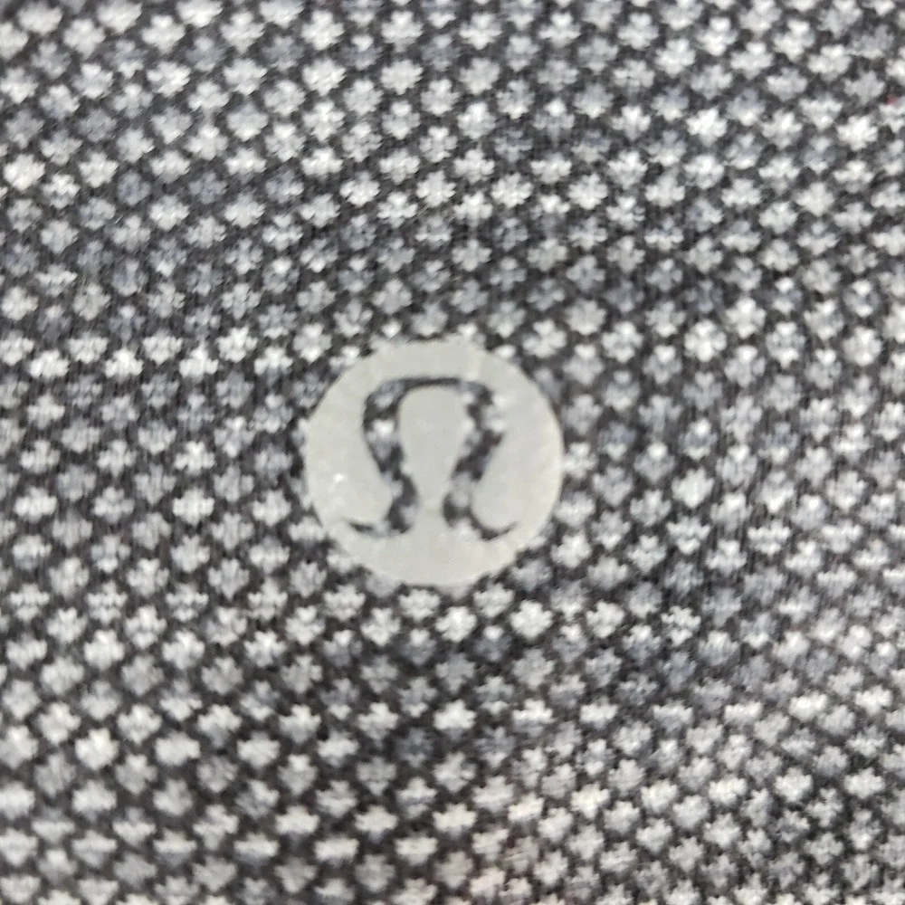 Lululemon Pants Women's 4 Gray Black Heather Cropped Activewear Stretch Leggings